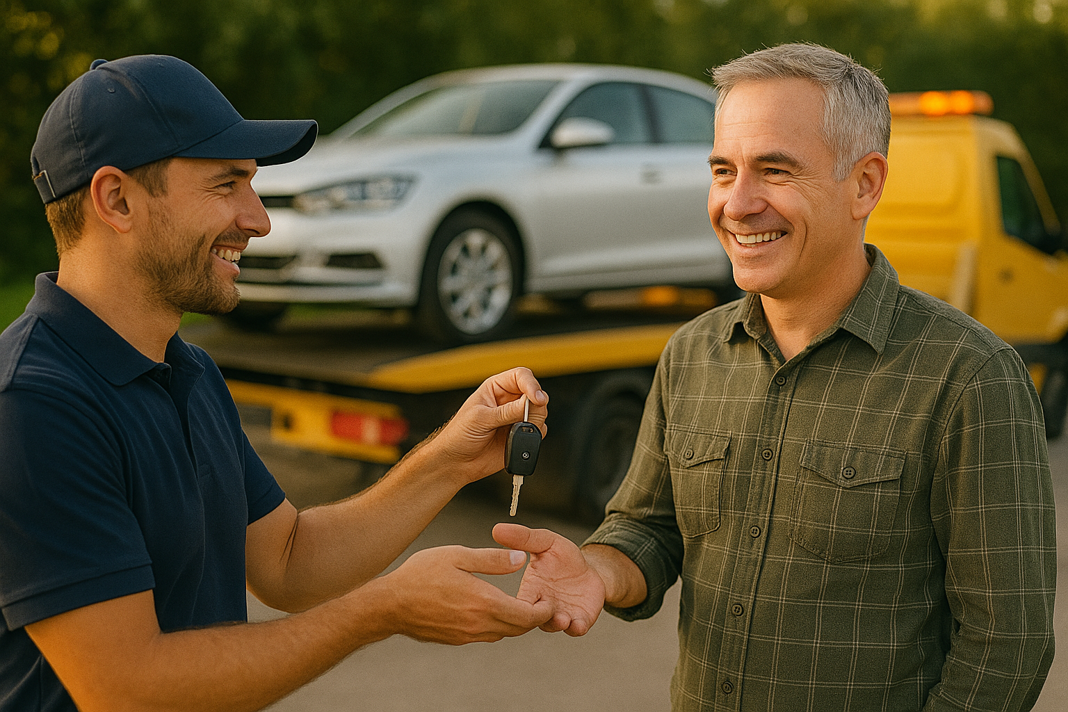 Kostenfreie Abholung eines nicht fahrbereiten Fahrzeugs